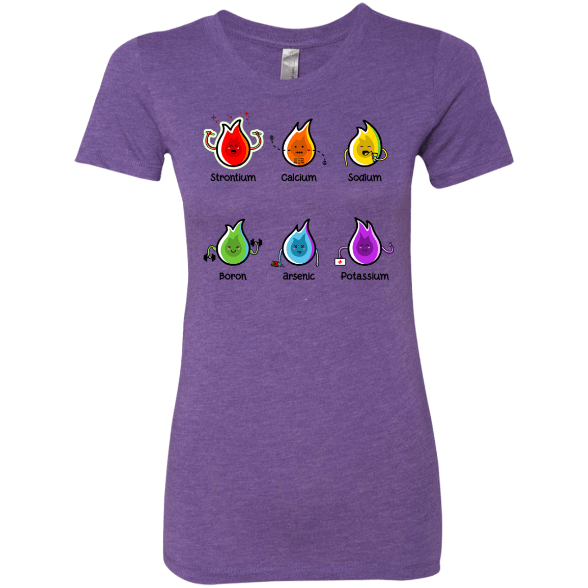 T-Shirts Purple Rush / S Flaming Elements Science Women's Triblend T-Shirt