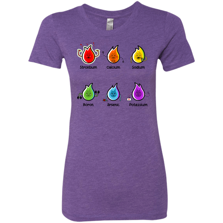 T-Shirts Purple Rush / S Flaming Elements Science Women's Triblend T-Shirt