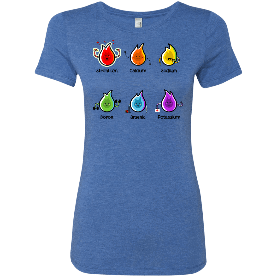T-Shirts Vintage Royal / S Flaming Elements Science Women's Triblend T-Shirt