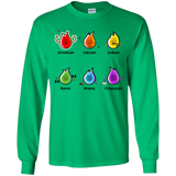 T-Shirts Irish Green / YS Flaming Elements Science Youth Long Sleeve T-Shirt