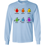 T-Shirts Light Blue / YS Flaming Elements Science Youth Long Sleeve T-Shirt