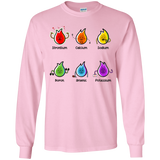 T-Shirts Light Pink / YS Flaming Elements Science Youth Long Sleeve T-Shirt