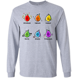 T-Shirts Sport Grey / YS Flaming Elements Science Youth Long Sleeve T-Shirt