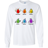 T-Shirts White / YS Flaming Elements Science Youth Long Sleeve T-Shirt