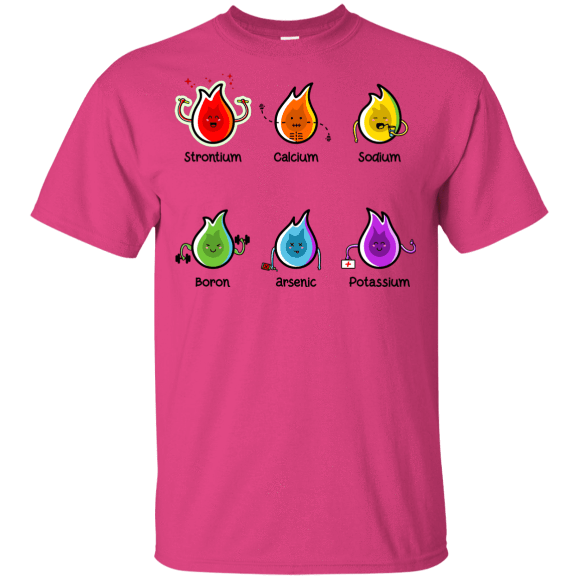 T-Shirts Heliconia / YXS Flaming Elements Science Youth T-Shirt