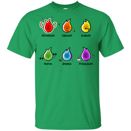 T-Shirts Irish Green / YXS Flaming Elements Science Youth T-Shirt