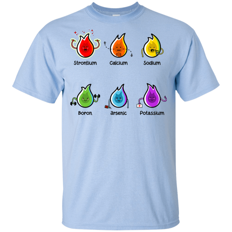 T-Shirts Light Blue / YXS Flaming Elements Science Youth T-Shirt