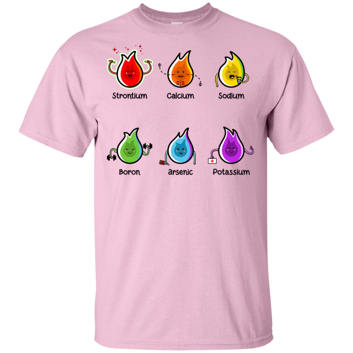 T-Shirts Light Pink / YXS Flaming Elements Science Youth T-Shirt