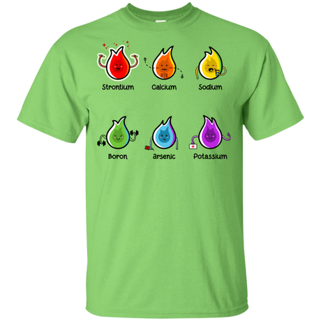 T-Shirts Lime / YXS Flaming Elements Science Youth T-Shirt