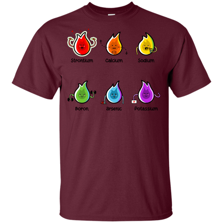 T-Shirts Maroon / YXS Flaming Elements Science Youth T-Shirt