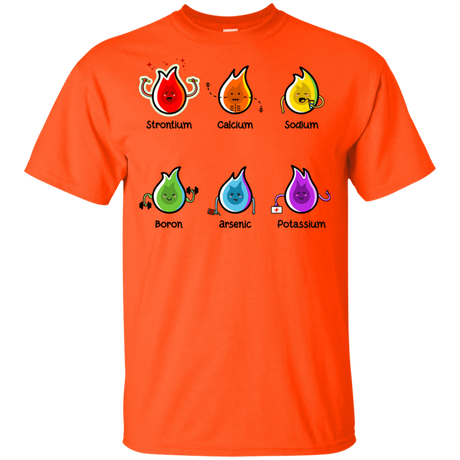 T-Shirts Orange / YXS Flaming Elements Science Youth T-Shirt