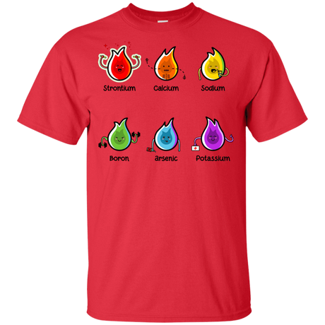 T-Shirts Red / YXS Flaming Elements Science Youth T-Shirt