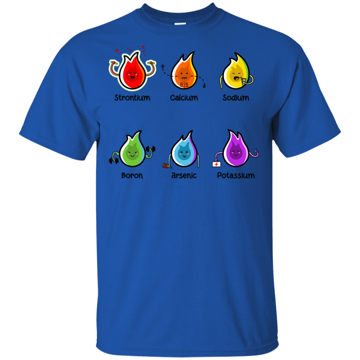 T-Shirts Royal / YXS Flaming Elements Science Youth T-Shirt