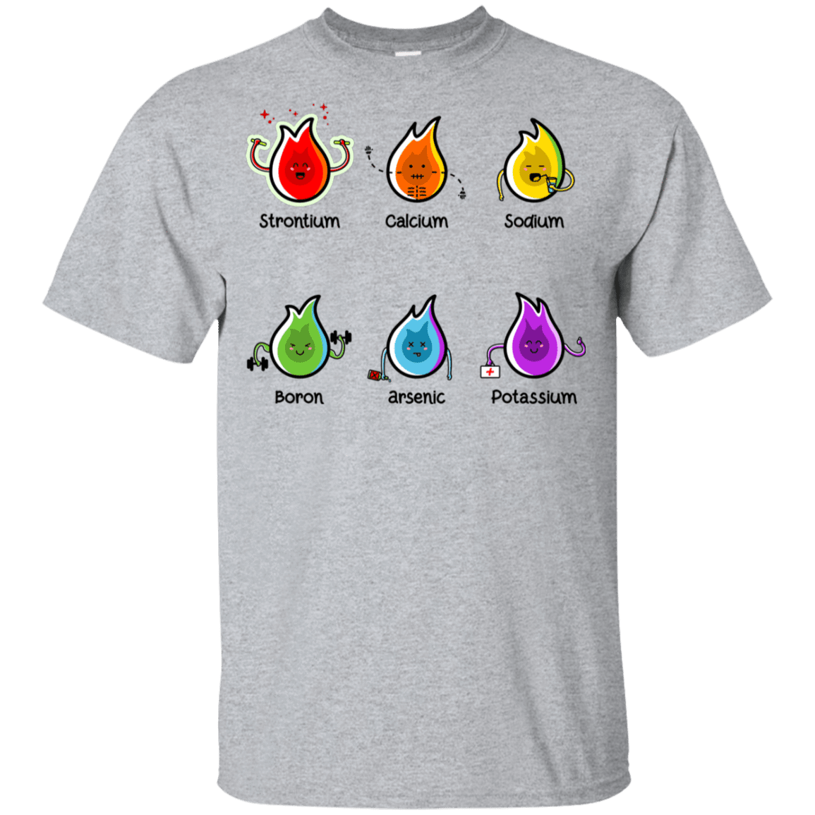 T-Shirts Sport Grey / YXS Flaming Elements Science Youth T-Shirt