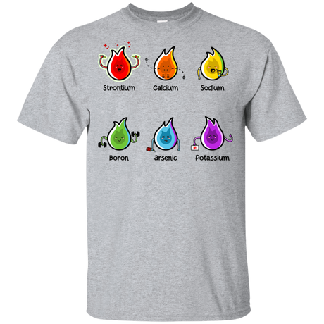 T-Shirts Sport Grey / YXS Flaming Elements Science Youth T-Shirt