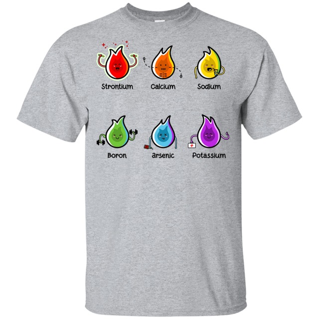 T-Shirts Sport Grey / YXS Flaming Elements Science Youth T-Shirt