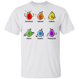 T-Shirts White / YXS Flaming Elements Science Youth T-Shirt