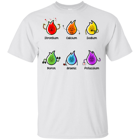 T-Shirts White / YXS Flaming Elements Science Youth T-Shirt