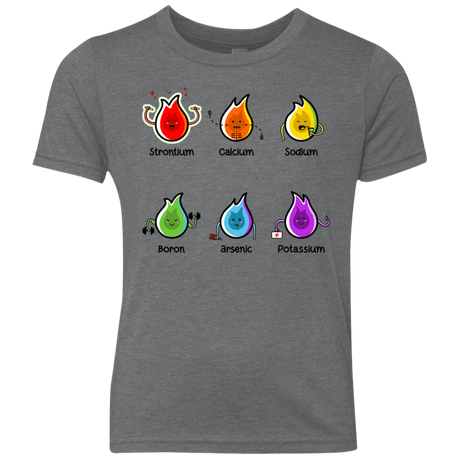 T-Shirts Premium Heather / YXS Flaming Elements Science Youth Triblend T-Shirt