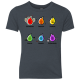 T-Shirts Vintage Navy / YXS Flaming Elements Science Youth Triblend T-Shirt
