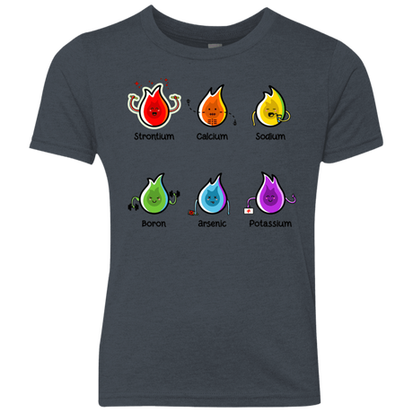T-Shirts Vintage Navy / YXS Flaming Elements Science Youth Triblend T-Shirt