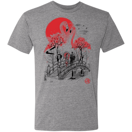 T-Shirts Premium Heather / S Flamingo Garden Men's Triblend T-Shirt