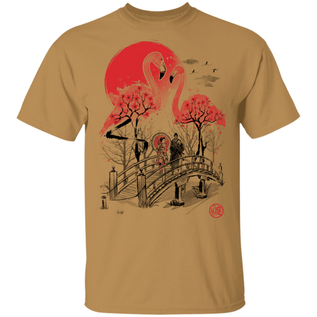 T-Shirts Old Gold / S Flamingo Garden T-Shirt