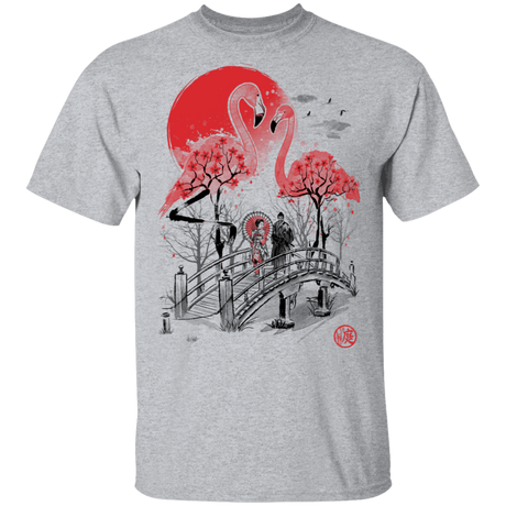 T-Shirts Sport Grey / S Flamingo Garden T-Shirt