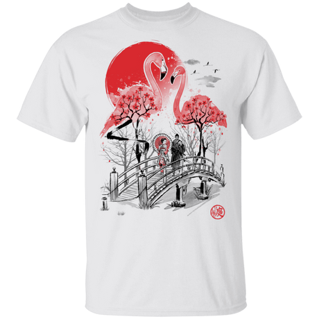 T-Shirts White / S Flamingo Garden T-Shirt