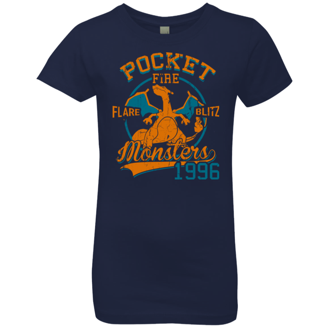 T-Shirts Midnight Navy / YXS FLARE BLITZ Girls Premium T-Shirt