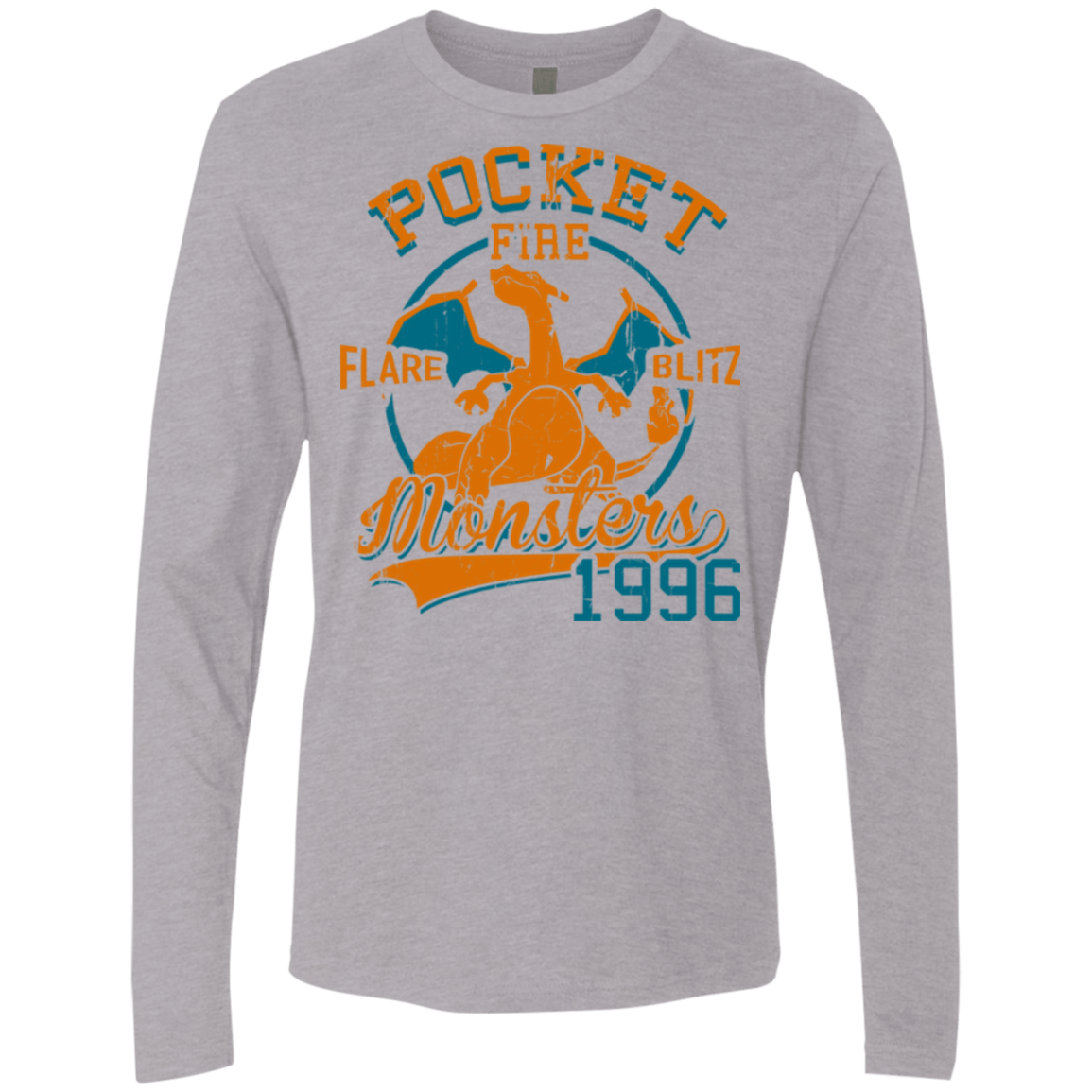 T-Shirts Heather Grey / Small FLARE BLITZ Men's Premium Long Sleeve