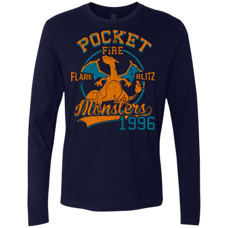 T-Shirts Midnight Navy / Small FLARE BLITZ Men's Premium Long Sleeve