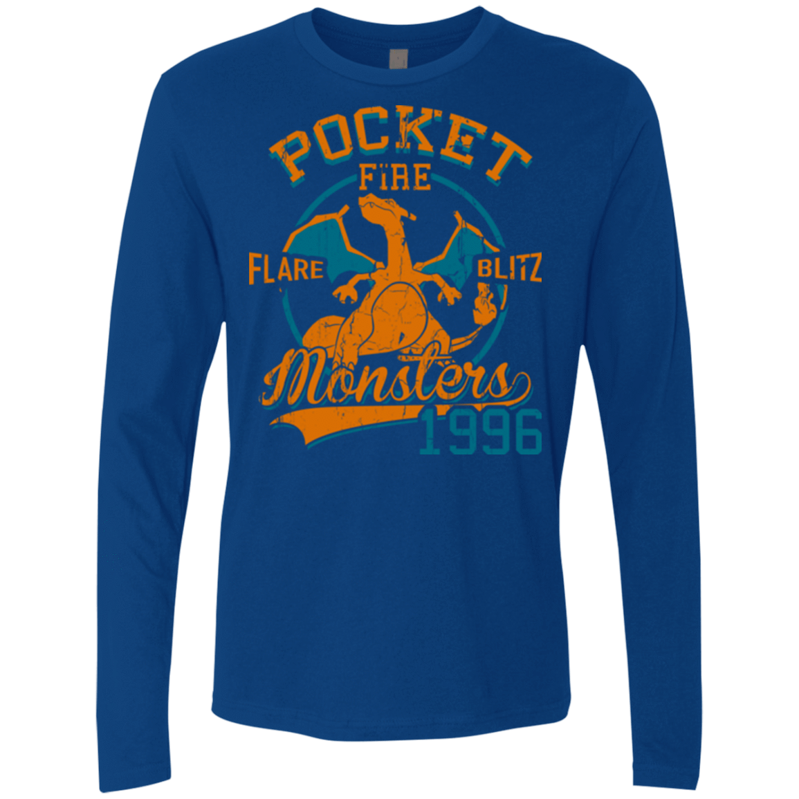 T-Shirts Royal / Small FLARE BLITZ Men's Premium Long Sleeve
