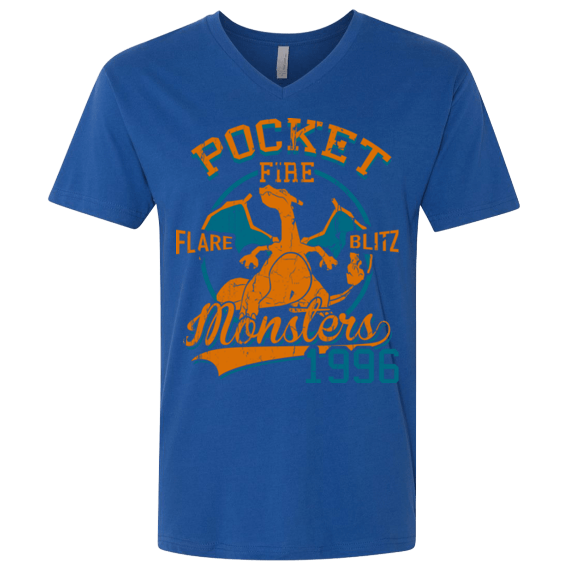 T-Shirts Royal / X-Small FLARE BLITZ Men's Premium V-Neck