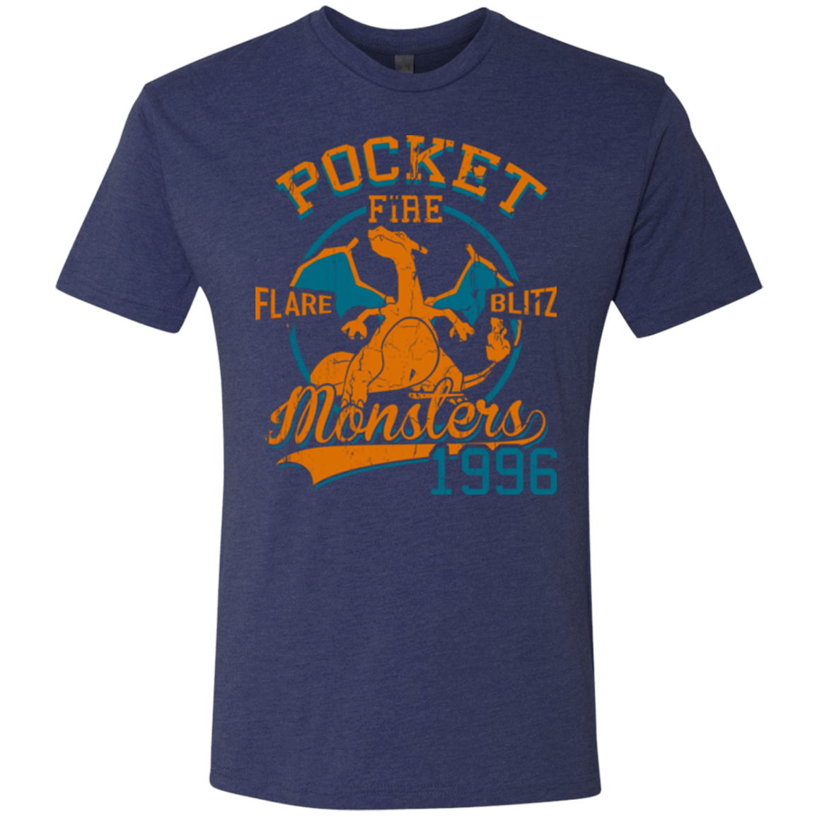 T-Shirts Vintage Navy / Small FLARE BLITZ Men's Triblend T-Shirt