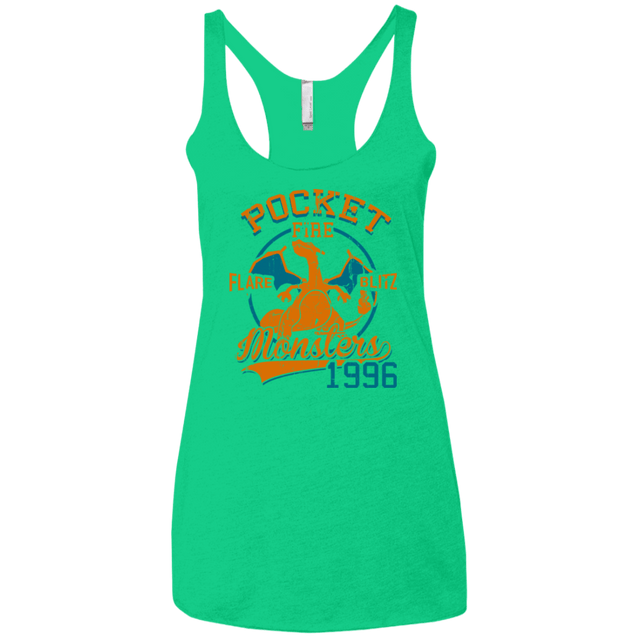 T-Shirts Envy / X-Small FLARE BLITZ Women's Triblend Racerback Tank