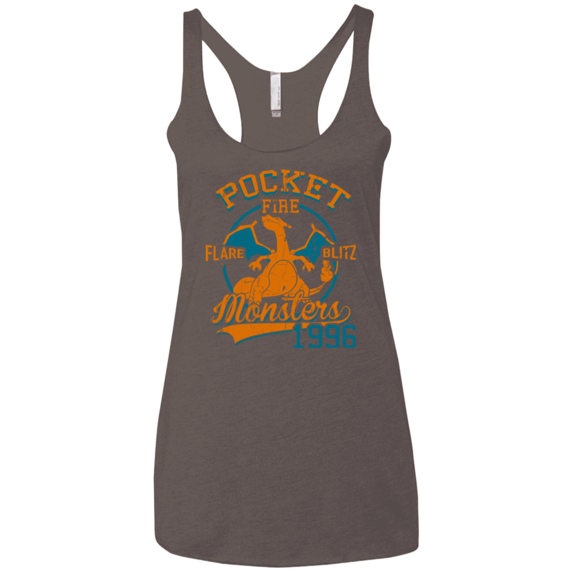 T-Shirts Macchiato / X-Small FLARE BLITZ Women's Triblend Racerback Tank