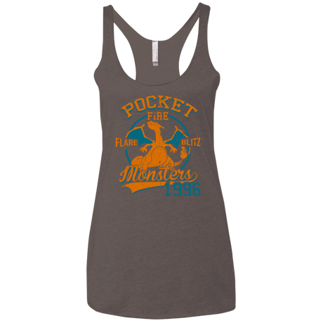 T-Shirts Macchiato / X-Small FLARE BLITZ Women's Triblend Racerback Tank