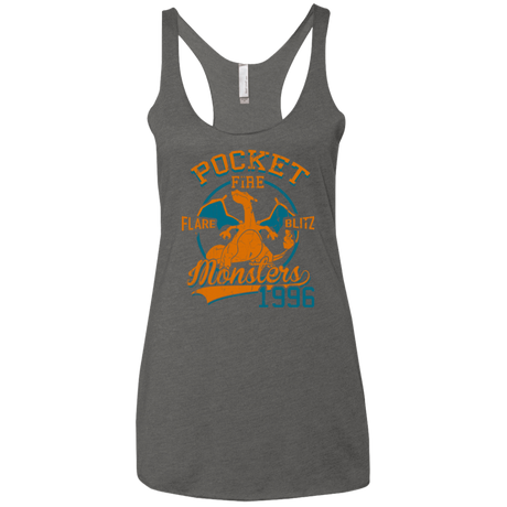 T-Shirts Premium Heather / X-Small FLARE BLITZ Women's Triblend Racerback Tank