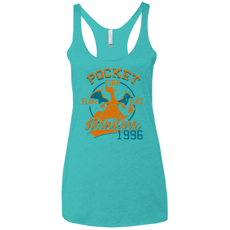 T-Shirts Tahiti Blue / X-Small FLARE BLITZ Women's Triblend Racerback Tank