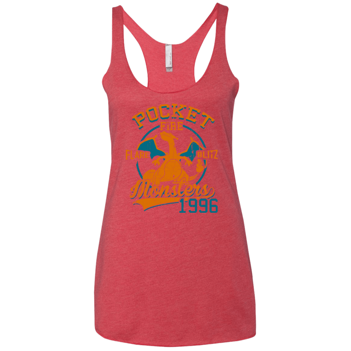T-Shirts Vintage Red / X-Small FLARE BLITZ Women's Triblend Racerback Tank