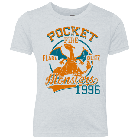 T-Shirts Heather White / YXS FLARE BLITZ Youth Triblend T-Shirt
