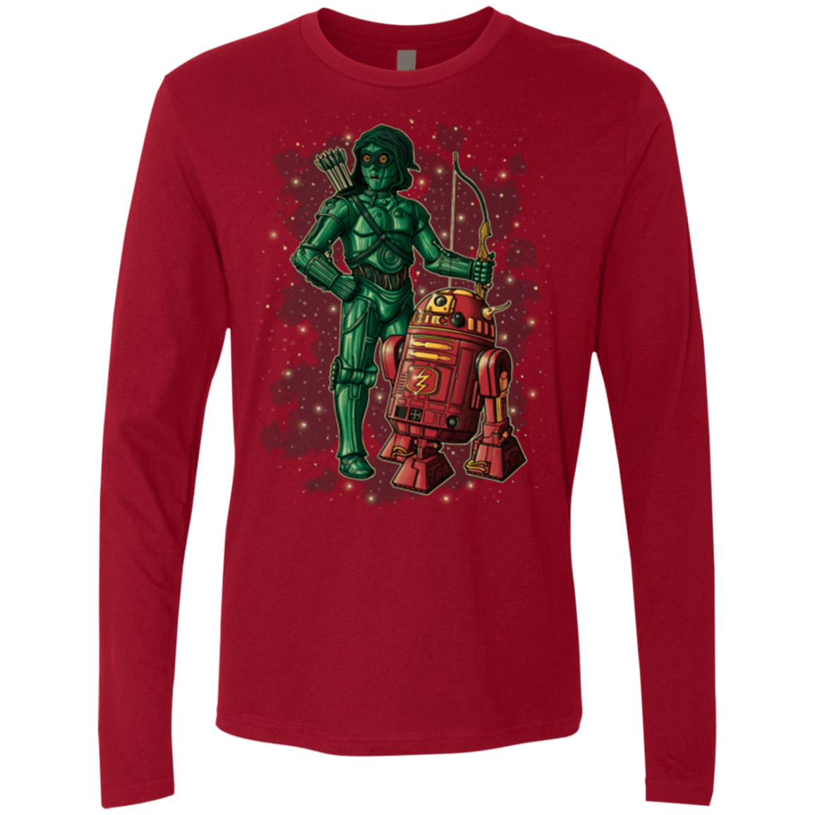 T-Shirts Cardinal / Small Flash and Arrow Men's Premium Long Sleeve