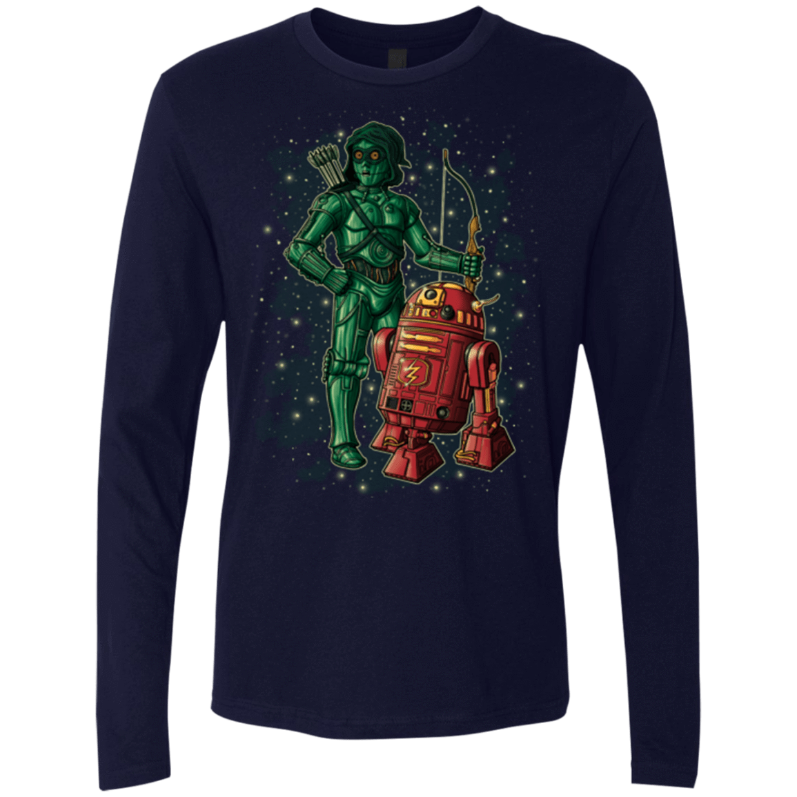 T-Shirts Midnight Navy / Small Flash and Arrow Men's Premium Long Sleeve