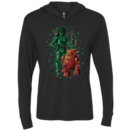 T-Shirts Vintage Black / X-Small Flash and Arrow Triblend Long Sleeve Hoodie Tee