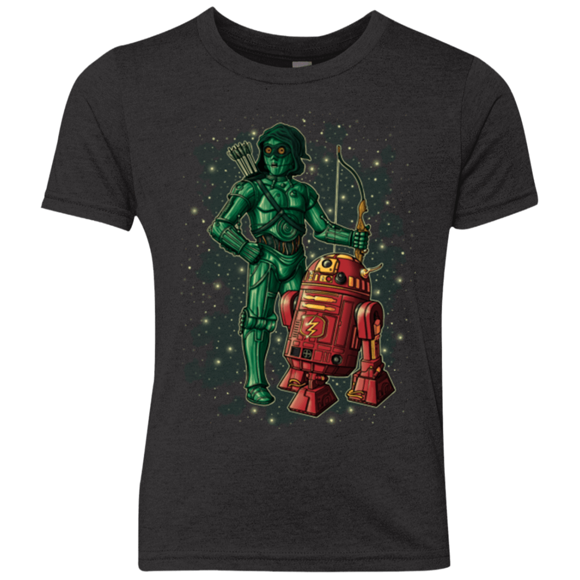 T-Shirts Vintage Black / YXS Flash and Arrow Youth Triblend T-Shirt