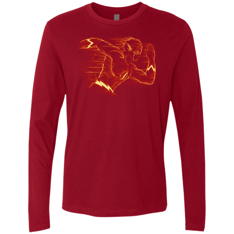 T-Shirts Cardinal / S Flash Men's Premium Long Sleeve