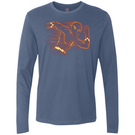 T-Shirts Indigo / S Flash Men's Premium Long Sleeve