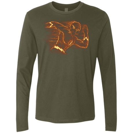 T-Shirts Military Green / S Flash Men's Premium Long Sleeve