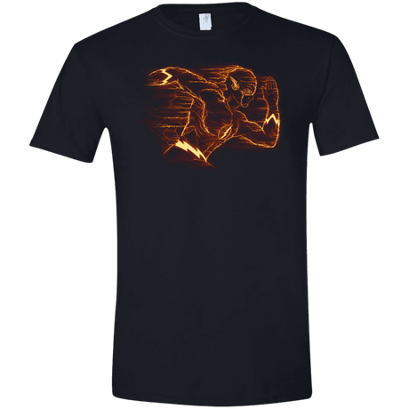 T-Shirts Black / X-Small Flash Men's Semi-Fitted Softstyle